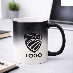 Tazza Magica Nerra con Glitter, Personalizzata